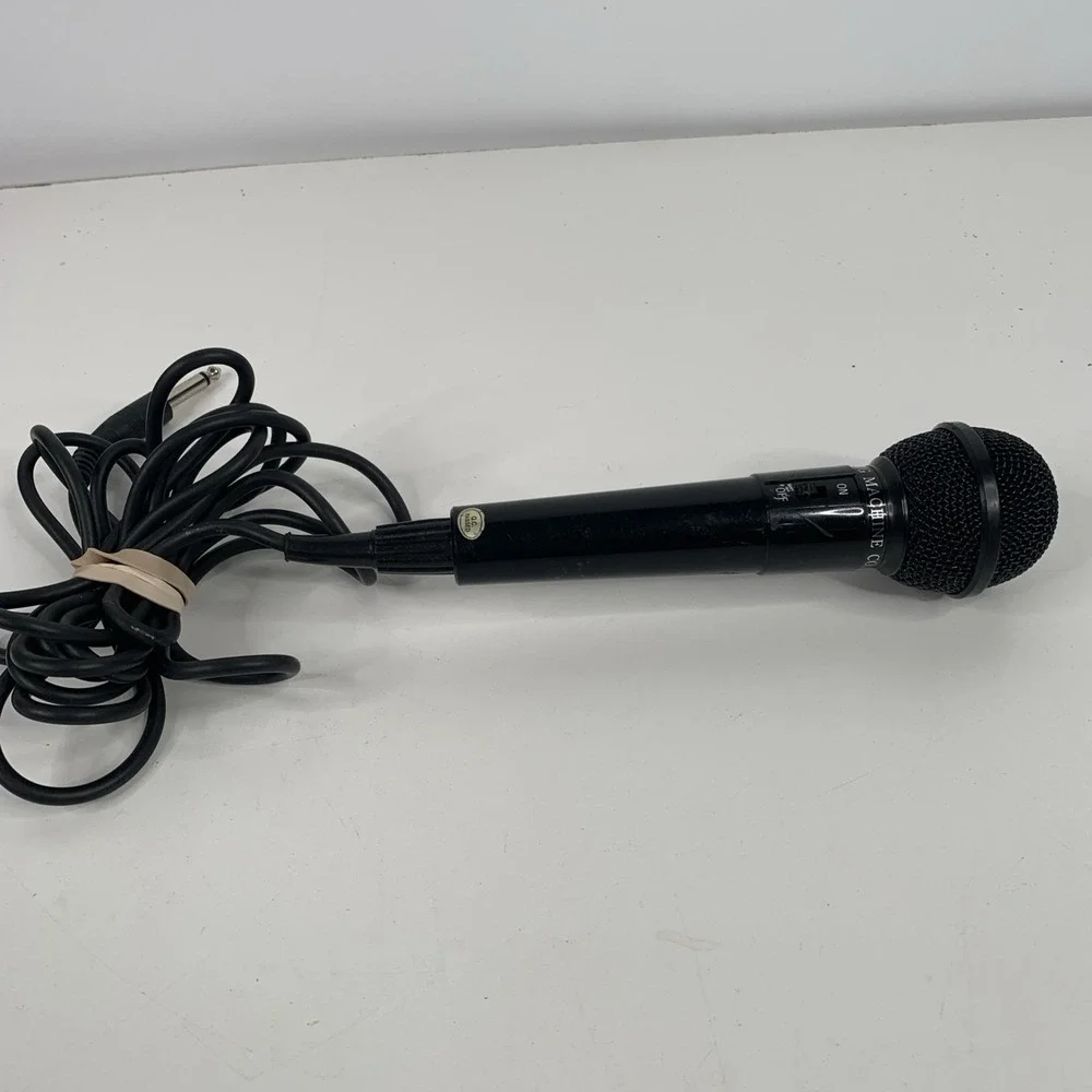 The Singing Machine Co Microphone Black with Black Cord